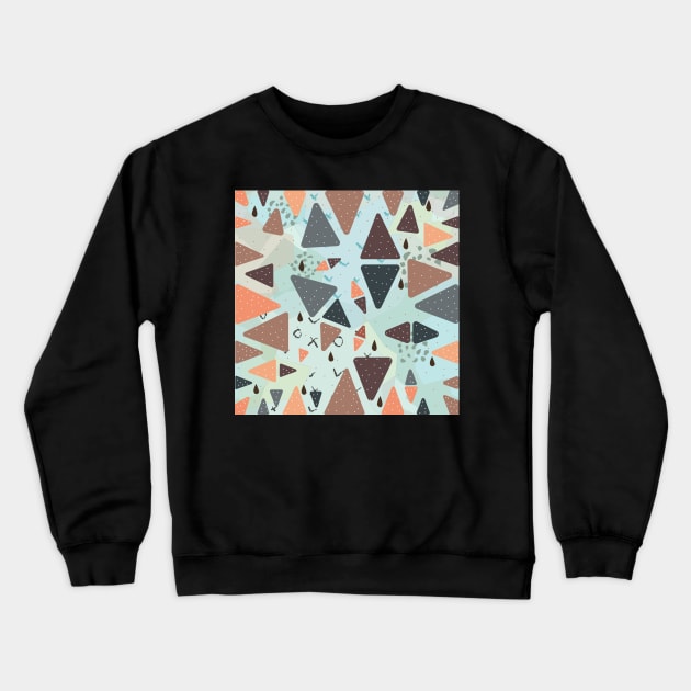 Triangle Crewneck Sweatshirt by Kristina Stellar Scandinavian Land